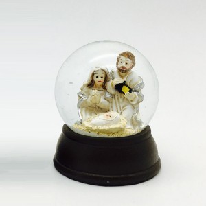 Cheap 50mm Glitter glass Xmas Decor nativity religious snow globe