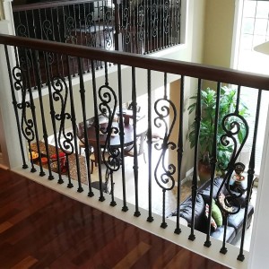 Double Spoon and with two Knuckles Wrought Iron Baluster/Spindle