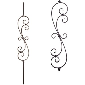 S-Scroll Wrought Iron Baluster/Spindle
