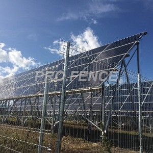 M-shaped Galvanized Welded Mesh Fence For Solar Plants