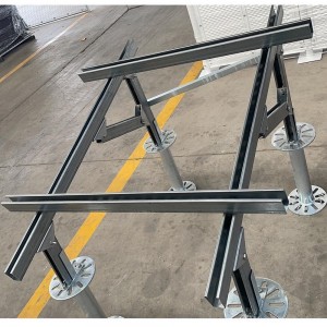 Fixed ZAM ground solar PV mounting structure