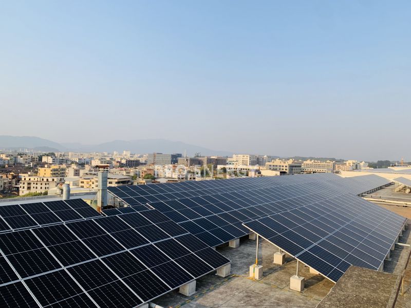 Zn-Al-Mg Düz çatı güneş enerjisi montajı