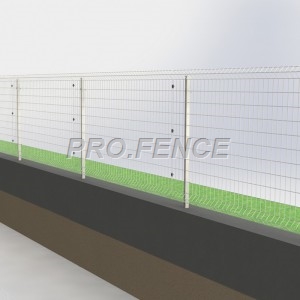 L-shaped welded wire mesh fence for architectural buildings