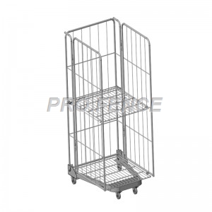 Best cheap Roll Container Trolley Products - A Frame Metal Security Logistics Wire Mesh Roll Cage – Pro