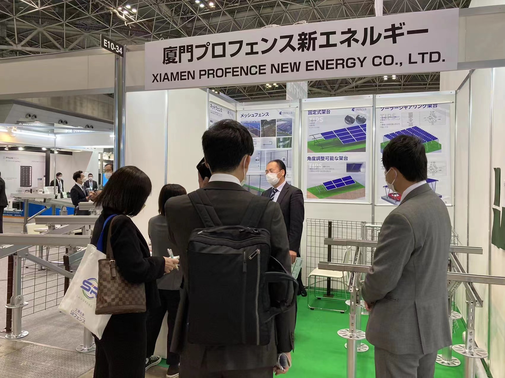 Newly developed windbreak fence system shown at Tokyo PV EXPO 2022