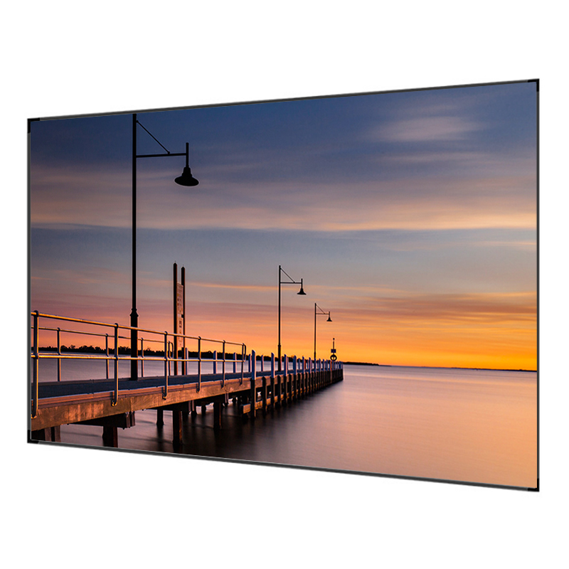Fixed Frame Projector Screen 4K Short Throw 100 Inch Projection Screen