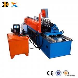 Automatic ceiling t-grids shaped steel bar frame metal stud and track t grid making machine