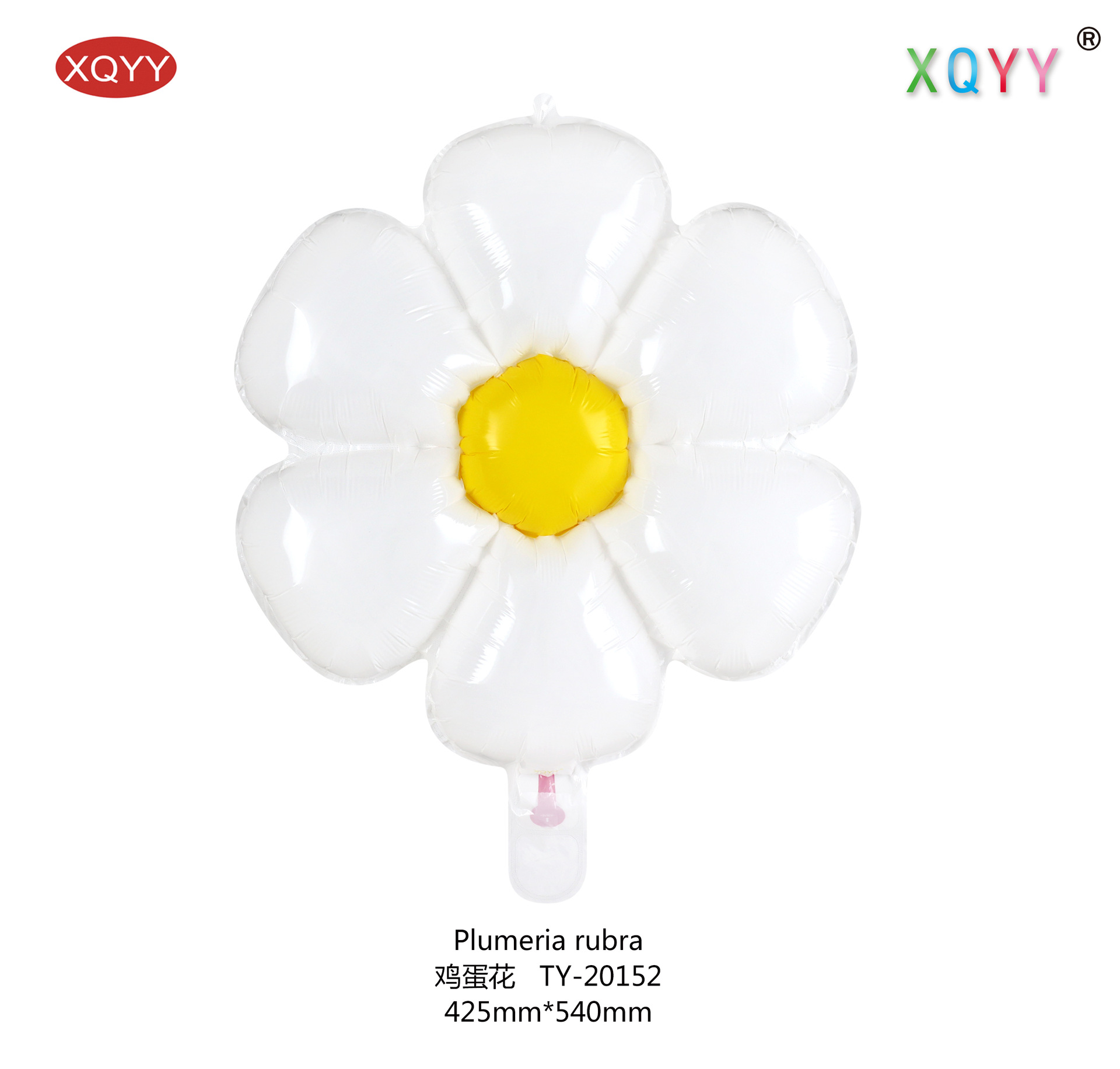 White frangipani Daisy balloon