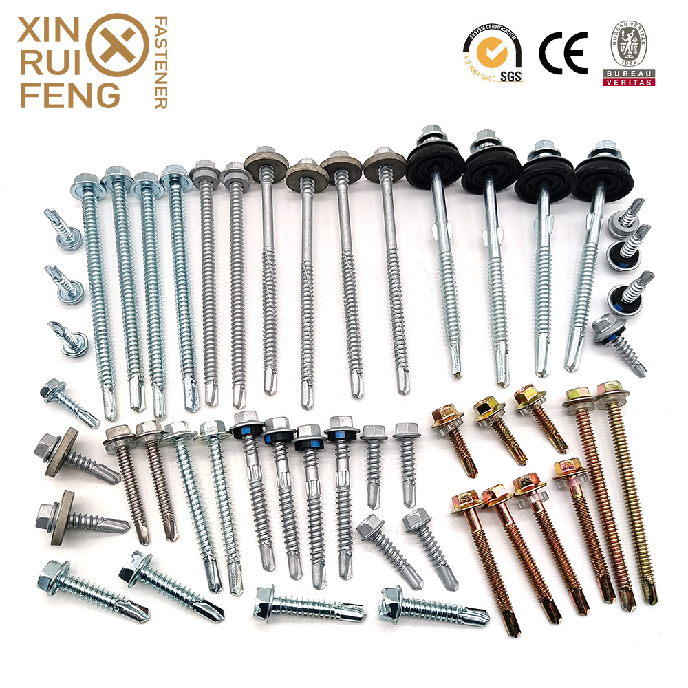 XINRUIFENG FASTENER DRYWALL CEMENT BOARD CSK HEAD SELF DRILLING SCREWS WITH WINGS