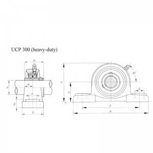 Bán nóng cho Trung Quốc Chèn bạc đạn có vỏ UCP300 Series UCP305 / UCP306 / UCP307 / UCP308 / UCP310 / UCP328