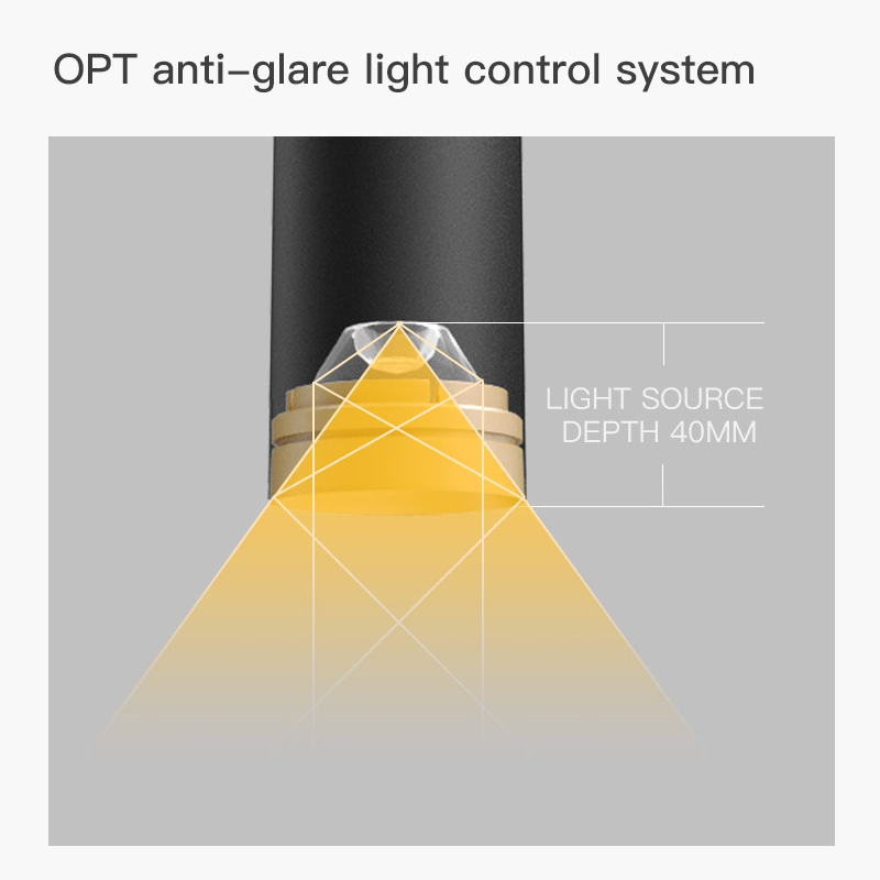 Nadometni reflektor 10 W Okrogla LED stropna svetilka Cilindrična spuščena svetilka Notranja svetilka za podometno montažo Prikazana slika