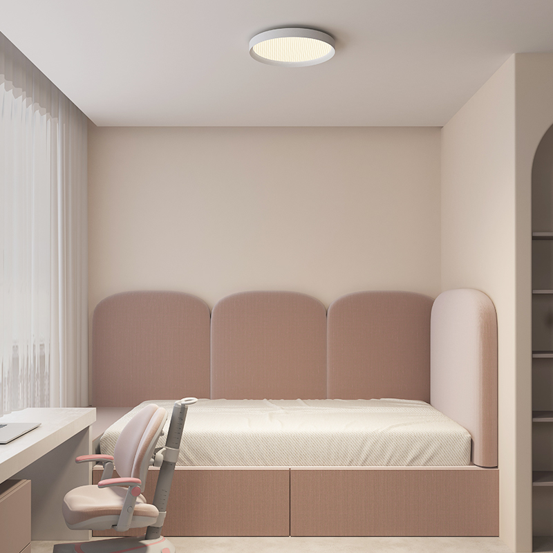Lámpara de techo LED montada en superficie Lámpara de techo redonda ultrafina Iluminación de dormitorio de sala de estar Pasillo de casa Imaxe destacada