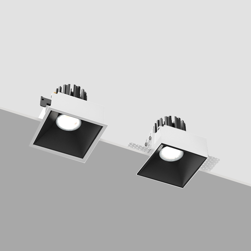 IP44 Waterproof Downlights ເພດານຫ້ອງນ້ໍາ Spotlights Square ສາມາດເຮັດໃຫ້ມີແສງ recessed ແສງສະຫວ່າງຮູບພາບຄຸນນະສົມບັດ