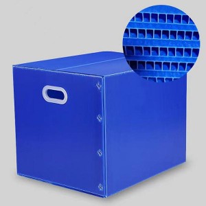 PP plastična valovita zložljiva škatla, reciklirana z uporabo močnejše obremenitve