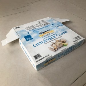 Plastic Corrugated Sea Food Package Box