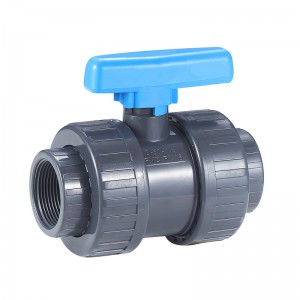 Agricultural irrigation Double Union Ball Valve X9211-S yellow color