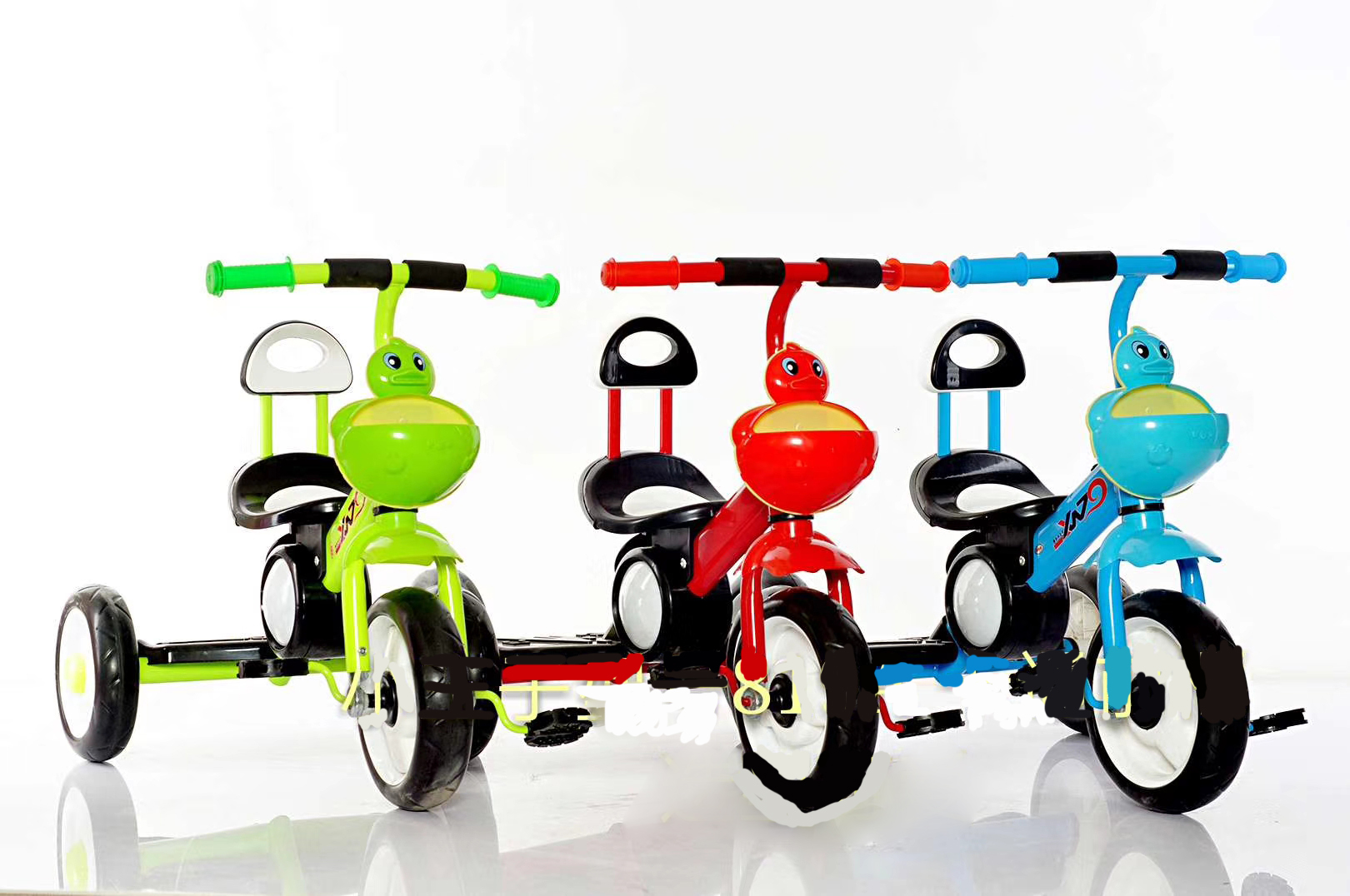 Kids Tricycle XT-009, funny basket, 3 colors, baby toys