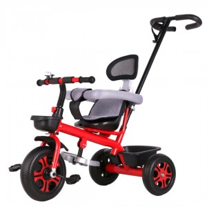 Kids Tricycle/Push handle/Protective fence/