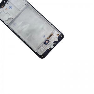 Samsung A31 Gwreiddiol gyda Ffrâm Gwerthu Poeth Amnewid Ffôn Arddangosfa LCD