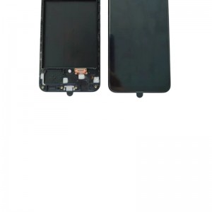 Samsung A50 Touch Ekrana Têlefona Mobîl Nîşana LCD-ê Biqede