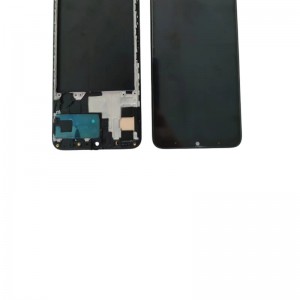 Samsung A70 Screen Display with Touch Screen සහ Frame Assembly
