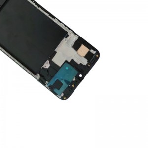 Samsung A70 Screen Display e nang le Touch Screen le Frame Assembly