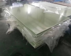 Folla de fibra de vidro epoxi Folla Fr4 Folla G10 laminada sen revestir con boas propiedades illantes mecánicas e eléctricas