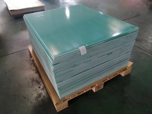 G10 Fèy Fiberglass Panel, Epoxy Resin Panel, thickness0.1mm-120mm Limyè Green