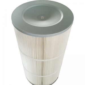 រោងចក្រផ្គត់ផ្គង់ដោយផ្ទាល់ គ្រឿងបន្លាស់ម៉ាស៊ីនបង្ហាប់ខ្យល់ Membrane Industrial Dust Collector Air Filter Cartridge
