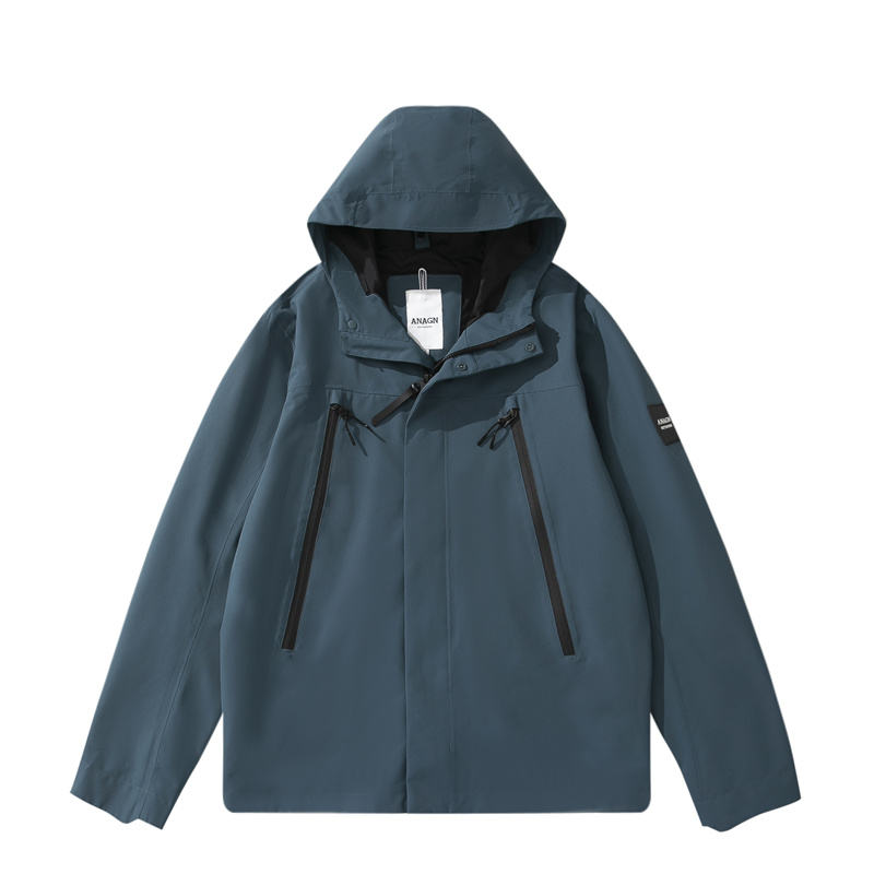 OEM ຄຸນະພາບສູງໂດຍລວມ breathable rain jacket waterproof jacket hardshell softshell ຄຸນນະສົມບັດຮູບພາບ