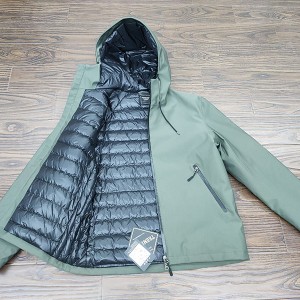 Značka Custom Down Jacket Zimná bunda Outdoor Vysoko kvalitná biela bunda z husieho páperia