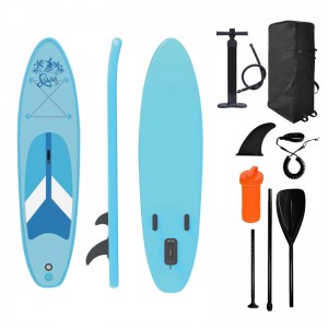 320cm Inflatable Surfboard SUP Paddle Board nga adunay Fin 15 psi Padel Board Standup Paddleboard