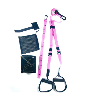 Adjustable gym strap suspension trainer