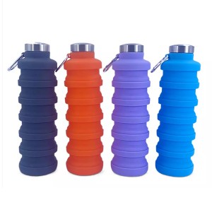 Portable Silicone Water Bottle para sa Outdoor Travel