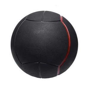 Черна гумена медицинска топка за силова тренировка от 3 до 45 кг