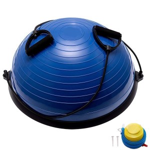 Heildsölu Yoga Hemisphere 46cm 58cm Special Ball Pilates Fitness Wave Velocity Ball Hemisphere Balance Ball