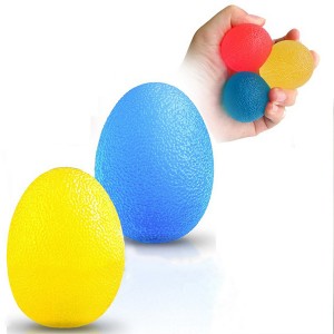 Myk TPE håndleddstreningsball Fitnessterapi Håndfingergrep Stressball rund eller eggform