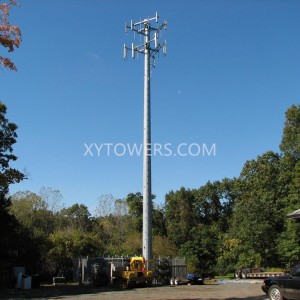 Torre de estrutura de aceiro de comunicación de telecomunicacións