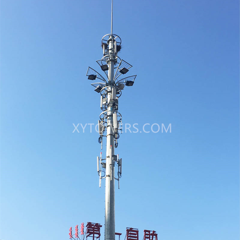 Telecom Communication Steel Pipe Tower Elstara Bildo