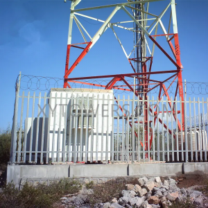 Torre de telecomunicaciones angular de acero de celosía de 3 patas