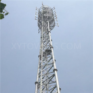 Menara Tubular Telekomunikasi Seluler Berkaki 3 45M