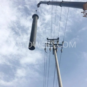 Steel Monopole Tower Power Tubular Electric Pole per a Linea di Trasmissione
