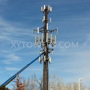 Gegalvaniseerde gsm-antenne Telecommunicatie/communicatie monopole toren