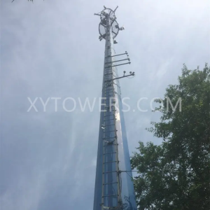 30M Mobile Wireless Telecom Monopole Tower