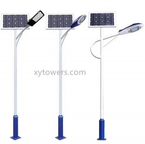 Outdoor 5m 6m 7m 8m 9m 10m Solar Street Light Lamp Pole Cast