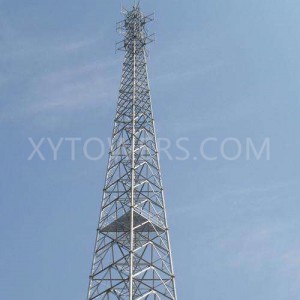 15m Galvanized Microwave Antenna Communication Tower