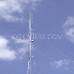 Guyed Mast Teleocm Communication Tower