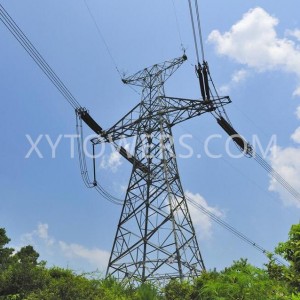I-Double Circuit Angle Steel Power Transmission Tower