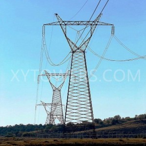 35KV talje-type vinkelstål Elektricitetstransmissionslinjetårn