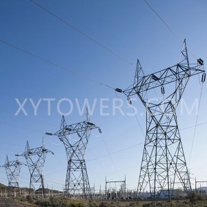 35KV Waist-type Angle Steel Electricity Transmission Line Tower